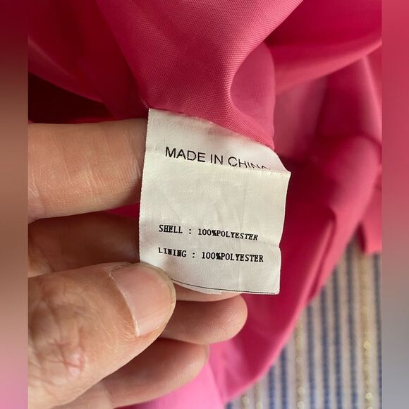 Literature Noir  Mini Dress Womens Size XS Pink Chic Cocktail with Open Back New - Picture 12 of 15